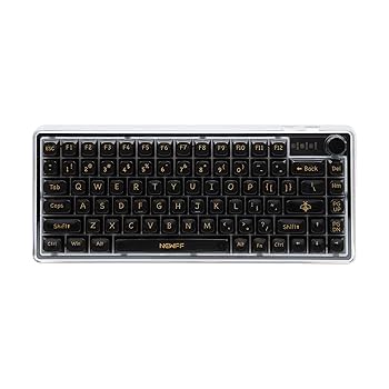 Amazon | OUSEITECH K60ゲーミングキーボード 透明キーボード